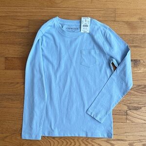 Crewcuts Sky Blue Kids Long Sleeve Tee size 8